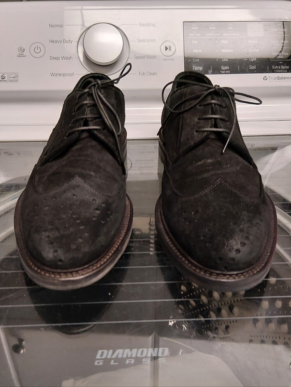 Hugo Boss Black Suede Wingtip Oxford Shoes - Classic Dress Casual